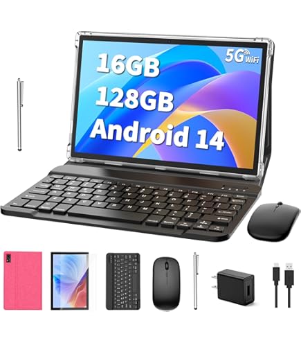 Amazon.com : Android 14 Tablet, 10 inch Tablet with Keyboard